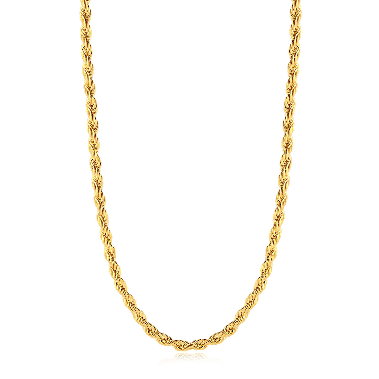Corrente Baiana 3mm 12gr Fecho Lagosta Banhado A Ouro 18k