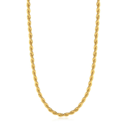 Corrente Baiana 3mm 12gr Fecho Lagosta Banhado A Ouro 18k