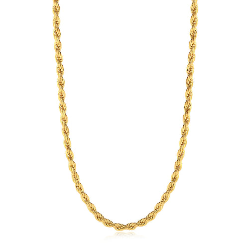 Corrente Baiana 3mm 12gr Fecho Lagosta Banhado A Ouro 18k