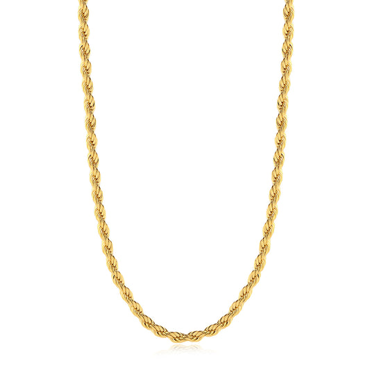 Corrente Baiana 3mm 12gr Fecho Lagosta Banhado A Ouro 18k
